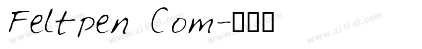 Feltpen Com字体转换